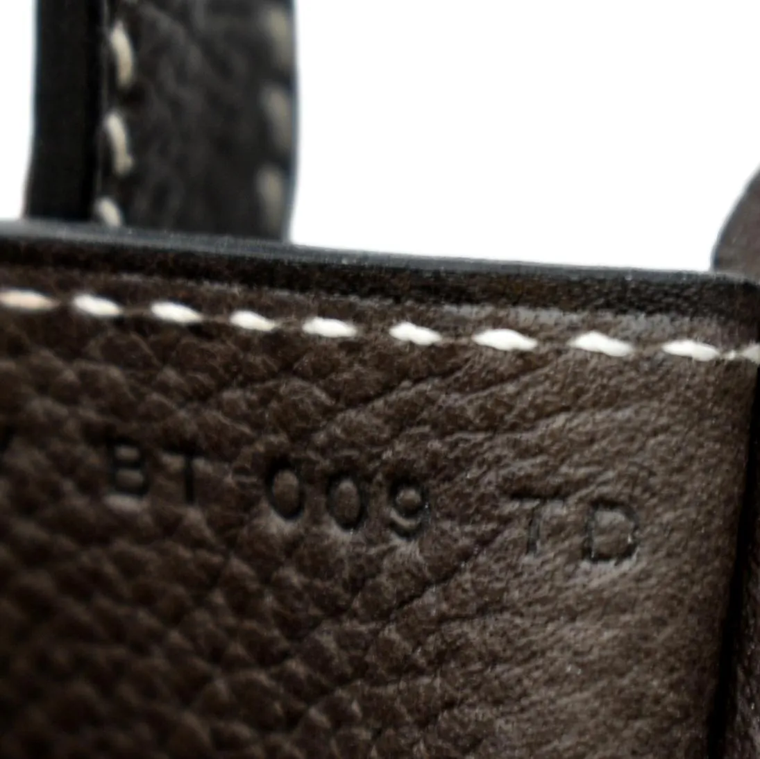 HERMES Halzan 31 Clemence Leather Crossbody Bag Etoupe