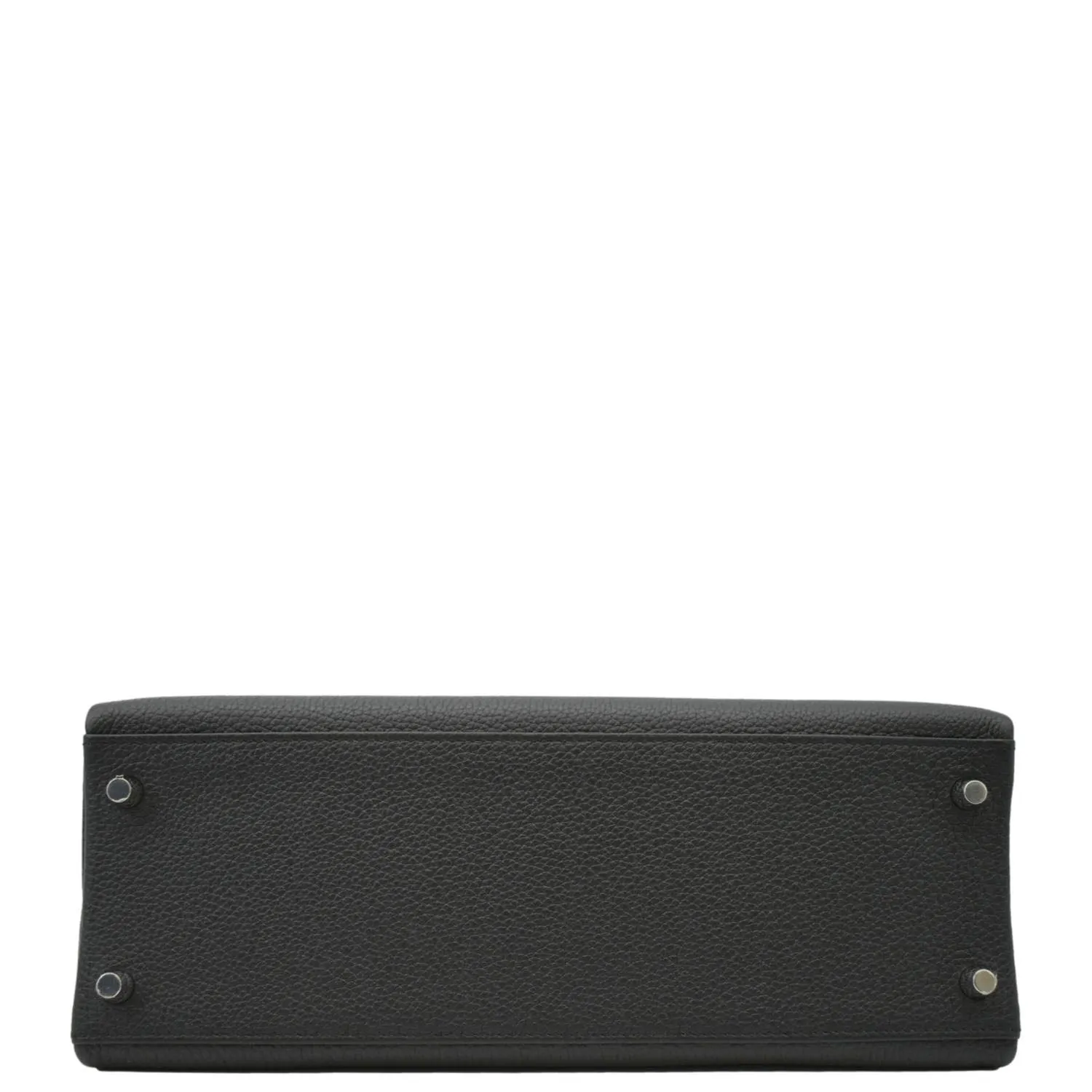 HERMES Kelly 32 Togo Leather Tote Shoulder Bag Black