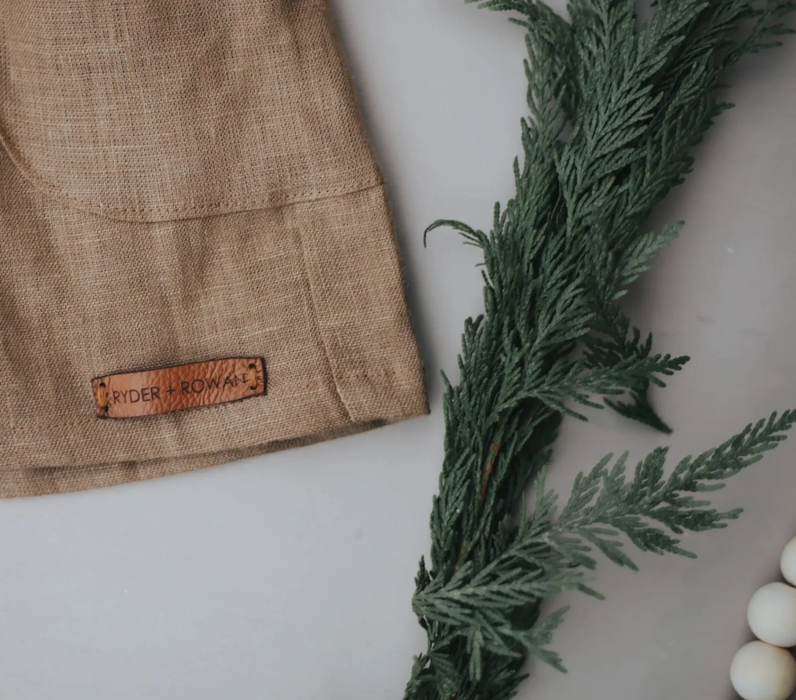 Holiday Gingerbread Hand Embroidered 3 Piece Pinafore
