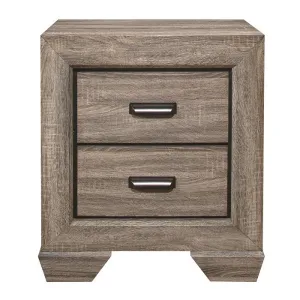 Homelegance Beechnut 2 Drawer Nightstand in Natural 1904-4