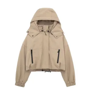 Hooded Pockets Windbreaker