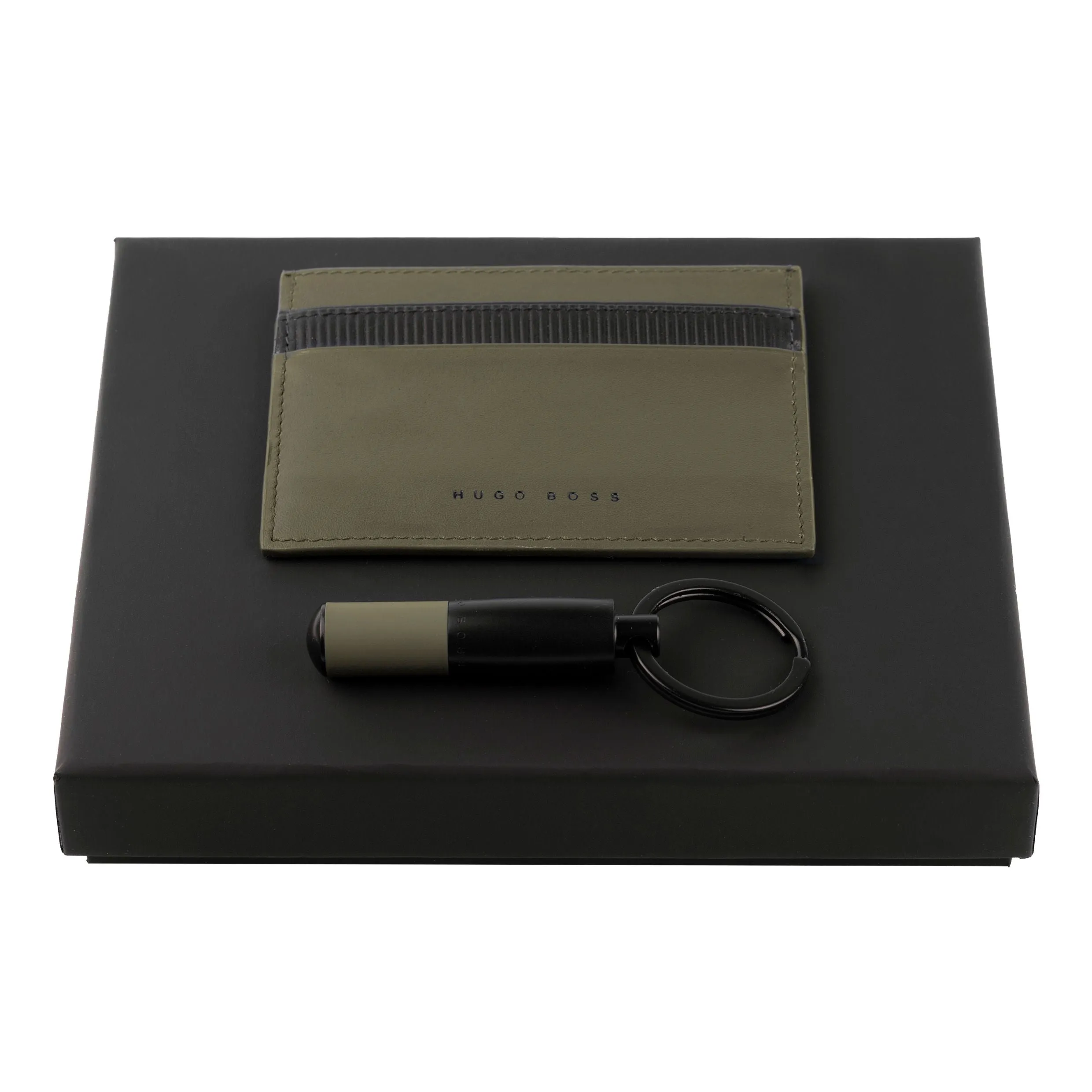 HUGO BOSS HPCK007T-Set HUGO BOSS Khaki (key ring & card holder)