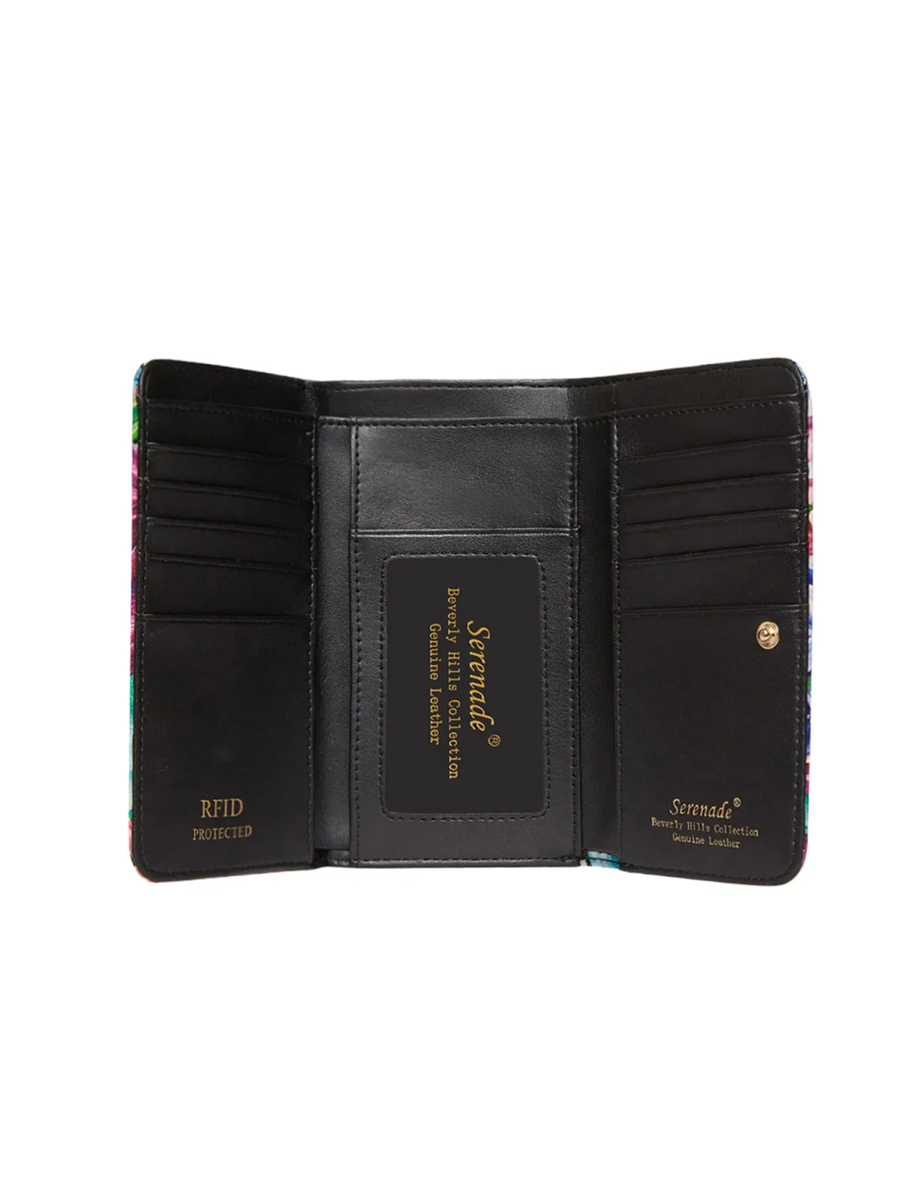 HYACINTH MEDIUM PATENT LEATHER WALLET WITH RFID- WSN3502