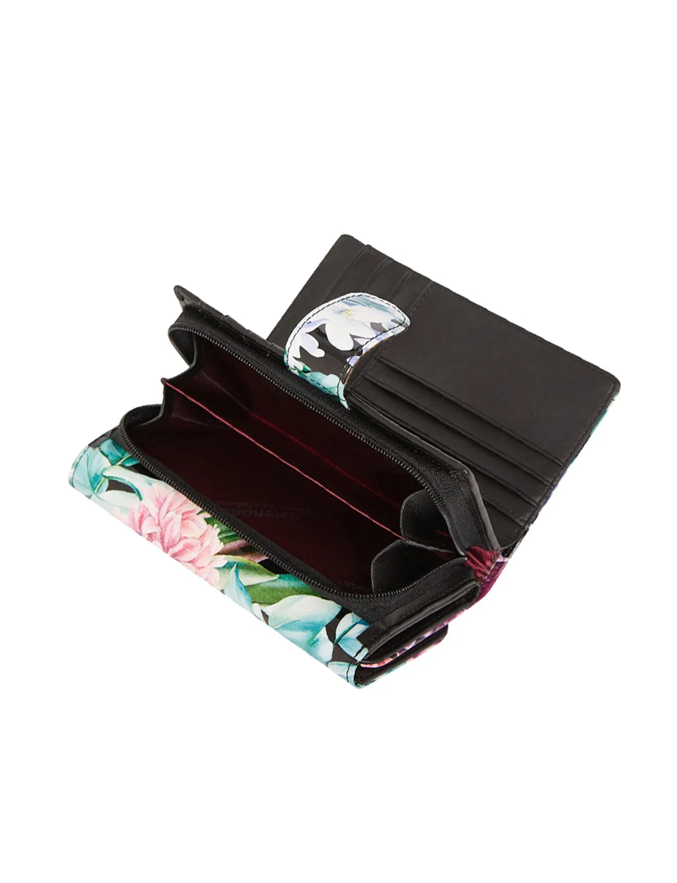 HYACINTH MEDIUM PATENT LEATHER WALLET WITH RFID- WSN3502