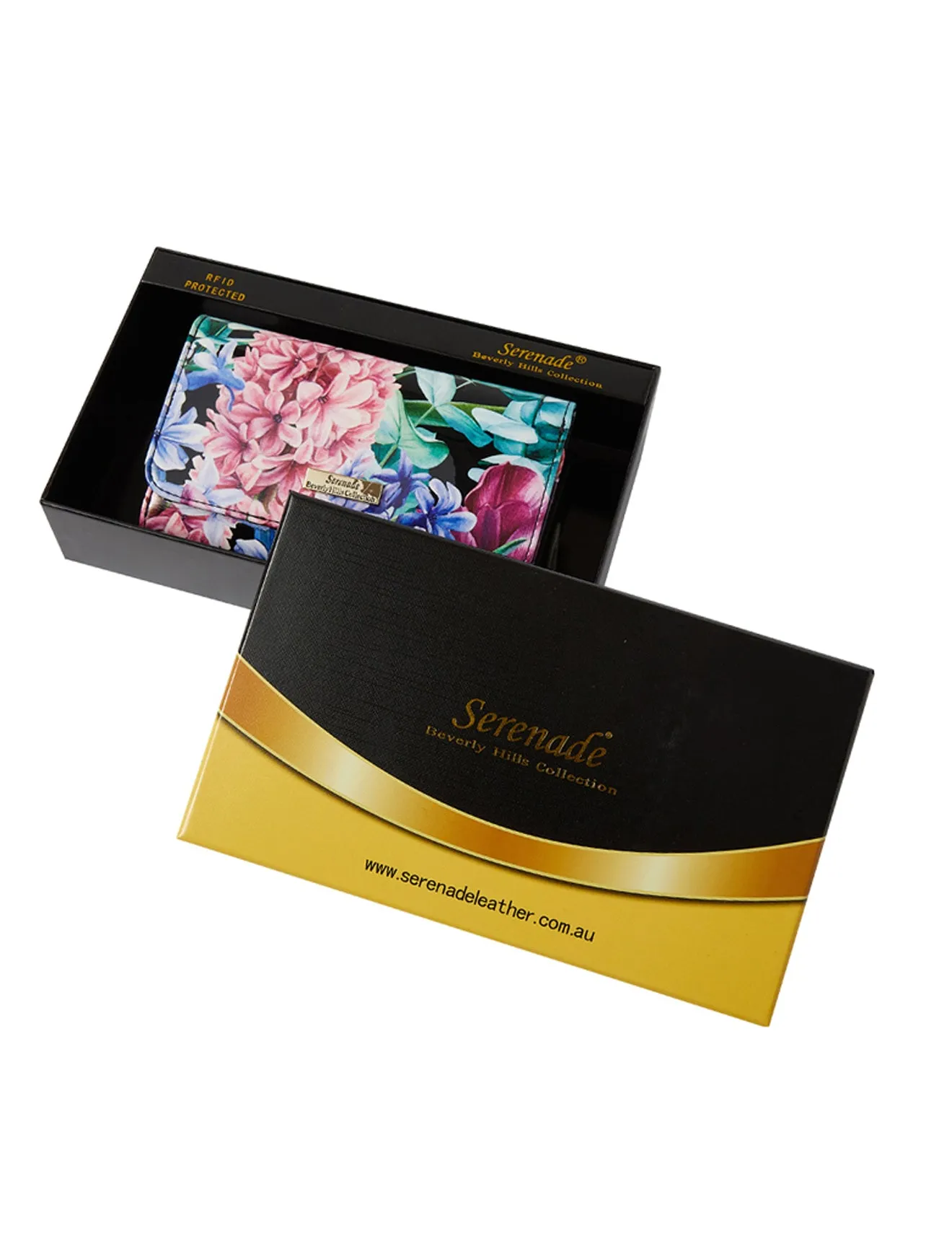 HYACINTH MEDIUM PATENT LEATHER WALLET WITH RFID- WSN3502
