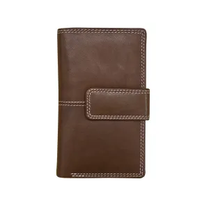 ILI 7826 RUSTIC BROWN MIDI WALLET INTERNATIONAL LEATHER INDUSTRIES