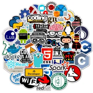 Internet Programmer Sticker Pack (50 Pcs)