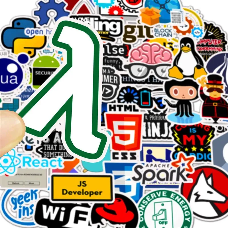 Internet Programmer Sticker Pack (50 Pcs)