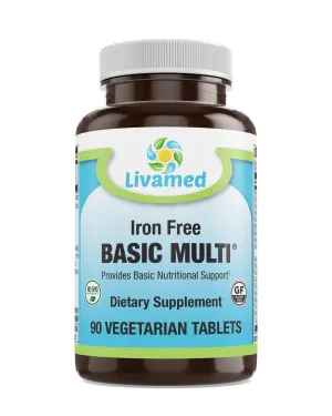 Iron Free Basic Multi® Veg Tabs 90 Count