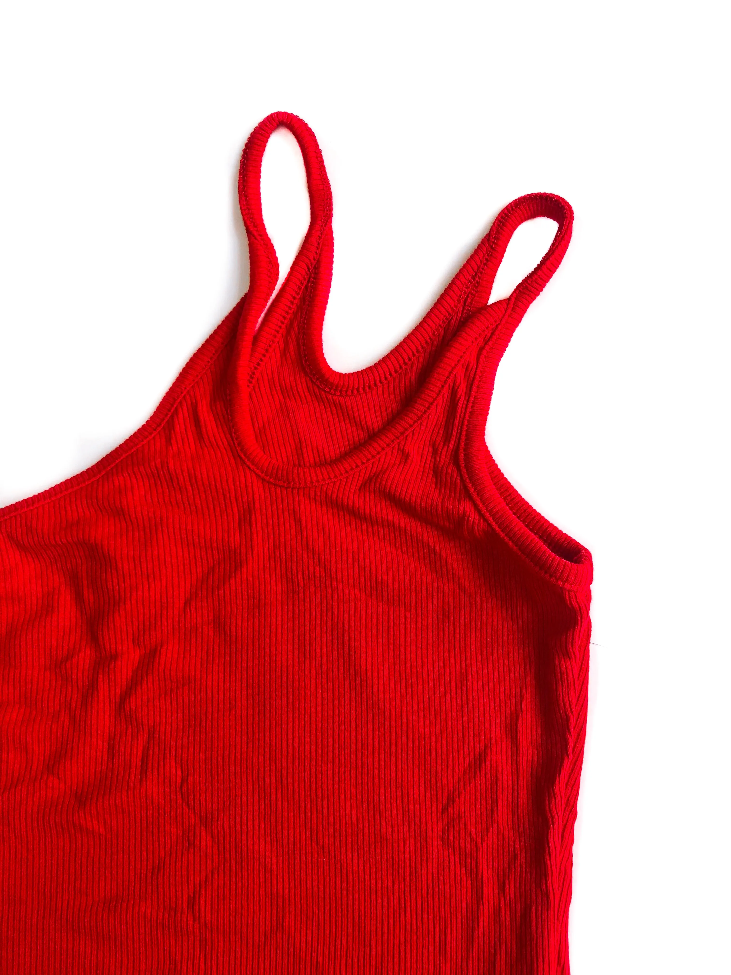 Ivy Asymmetrical Knit Top - Red
