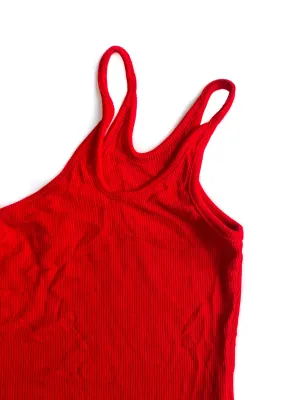 Ivy Asymmetrical Knit Top - Red
