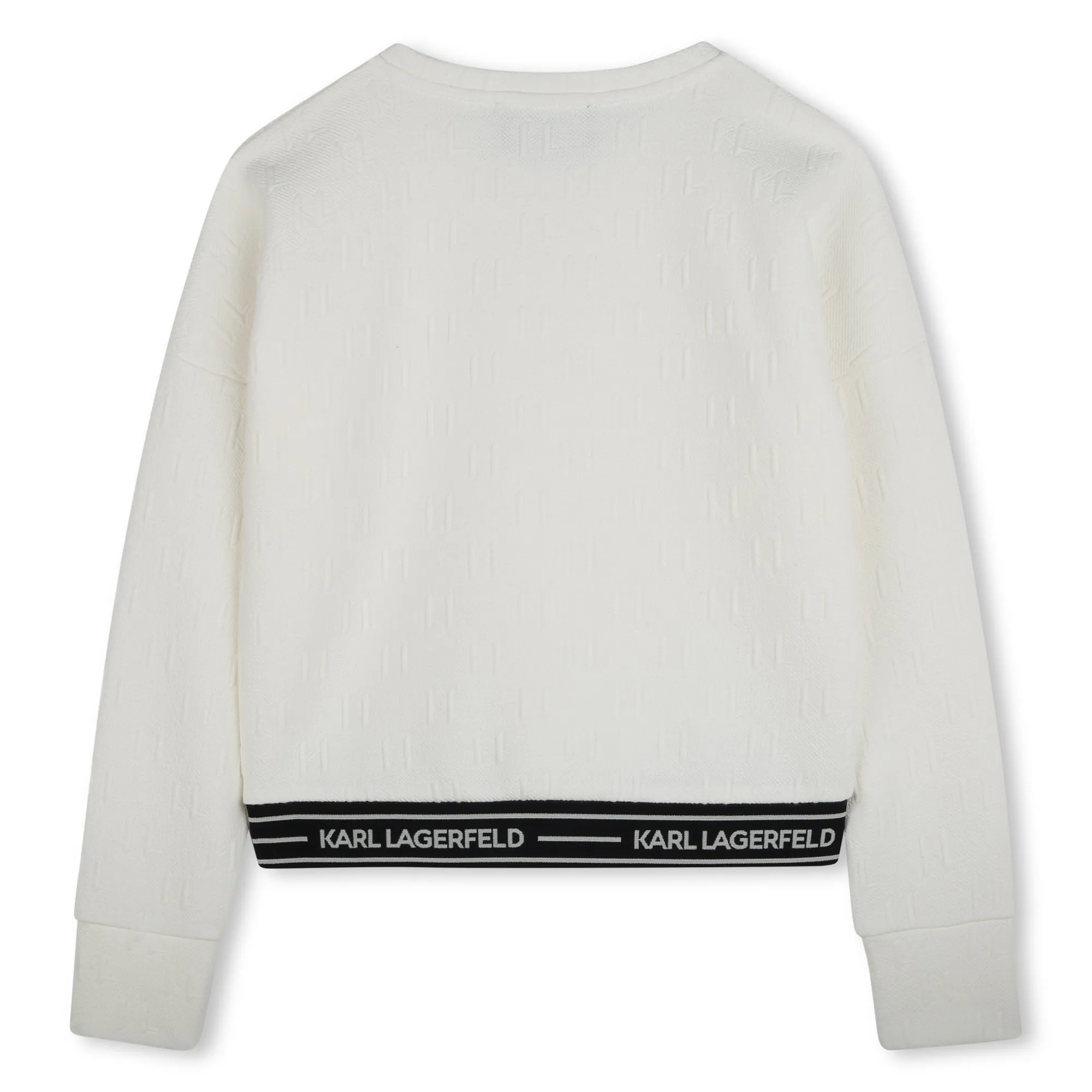 Jacquard embossed sweatshirt by Karl Lagerfeld