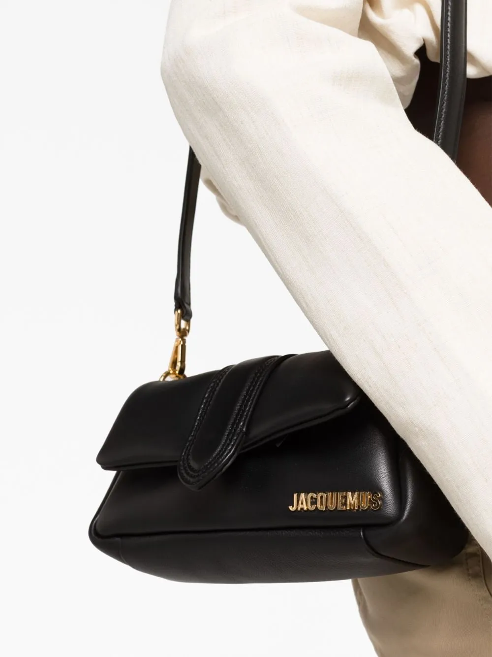Jacquemus le petit bambimou läder axelväska