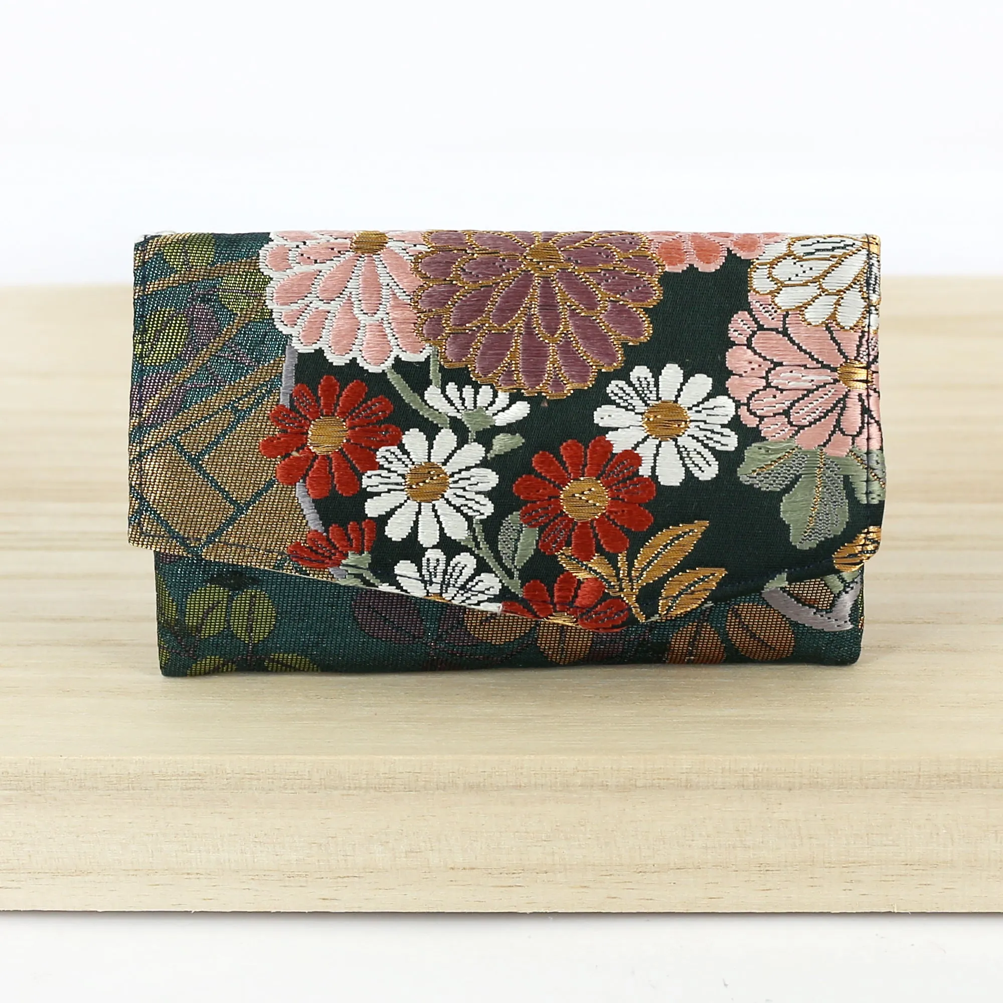 Japanese Kimono Card Holder | Upcycled from vintage textiles