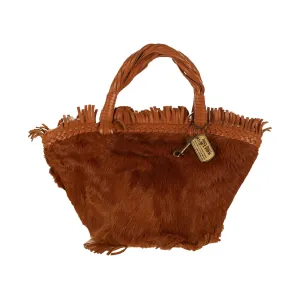 Jean Paul Gaultier Brown Fringe Top Handle Bag