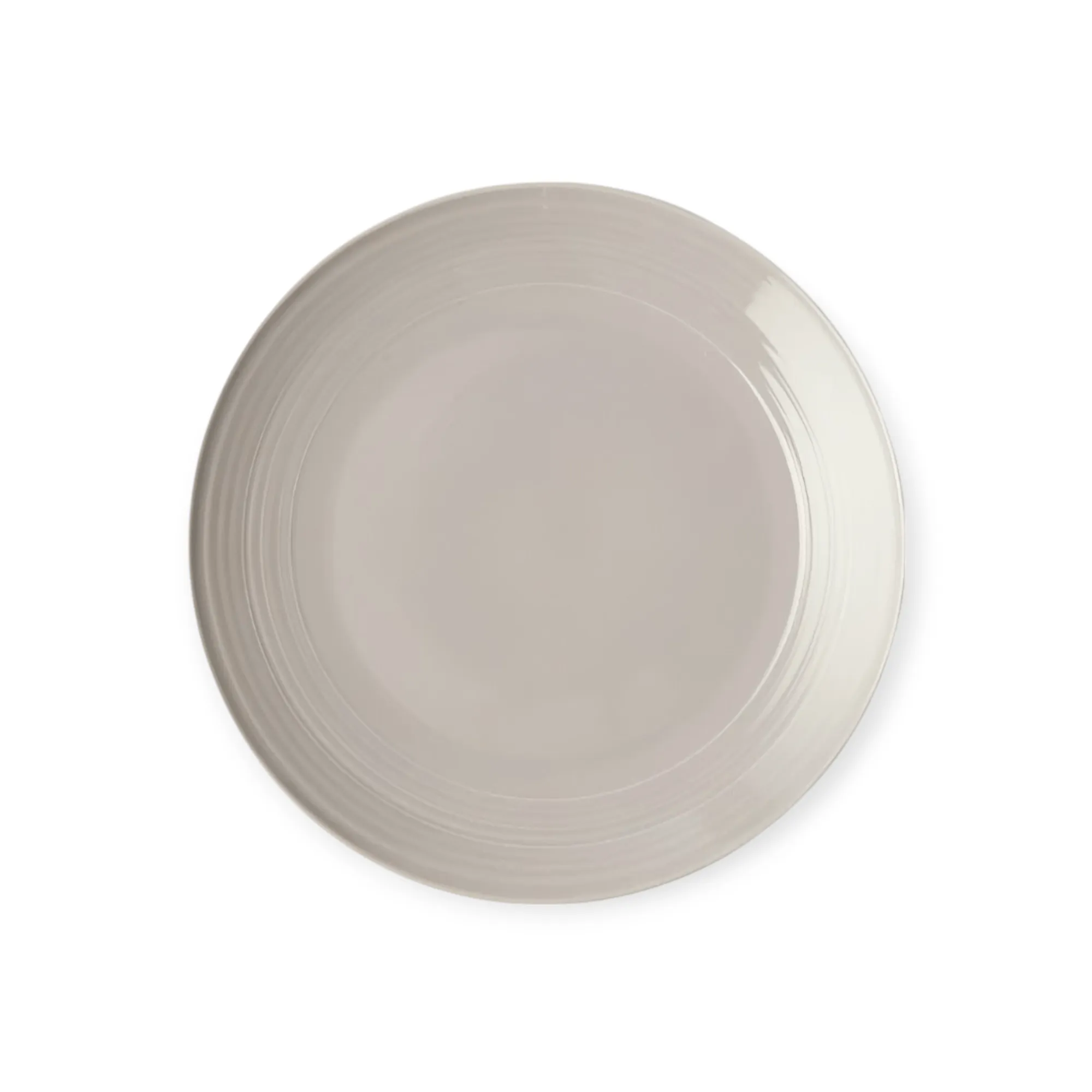 Jenna Clifford Embossed Lines Dinner Plate 27cm Light Grey