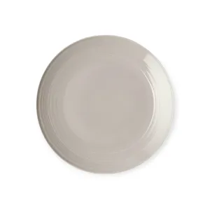 Jenna Clifford Embossed Lines Dinner Plate 27cm Light Grey