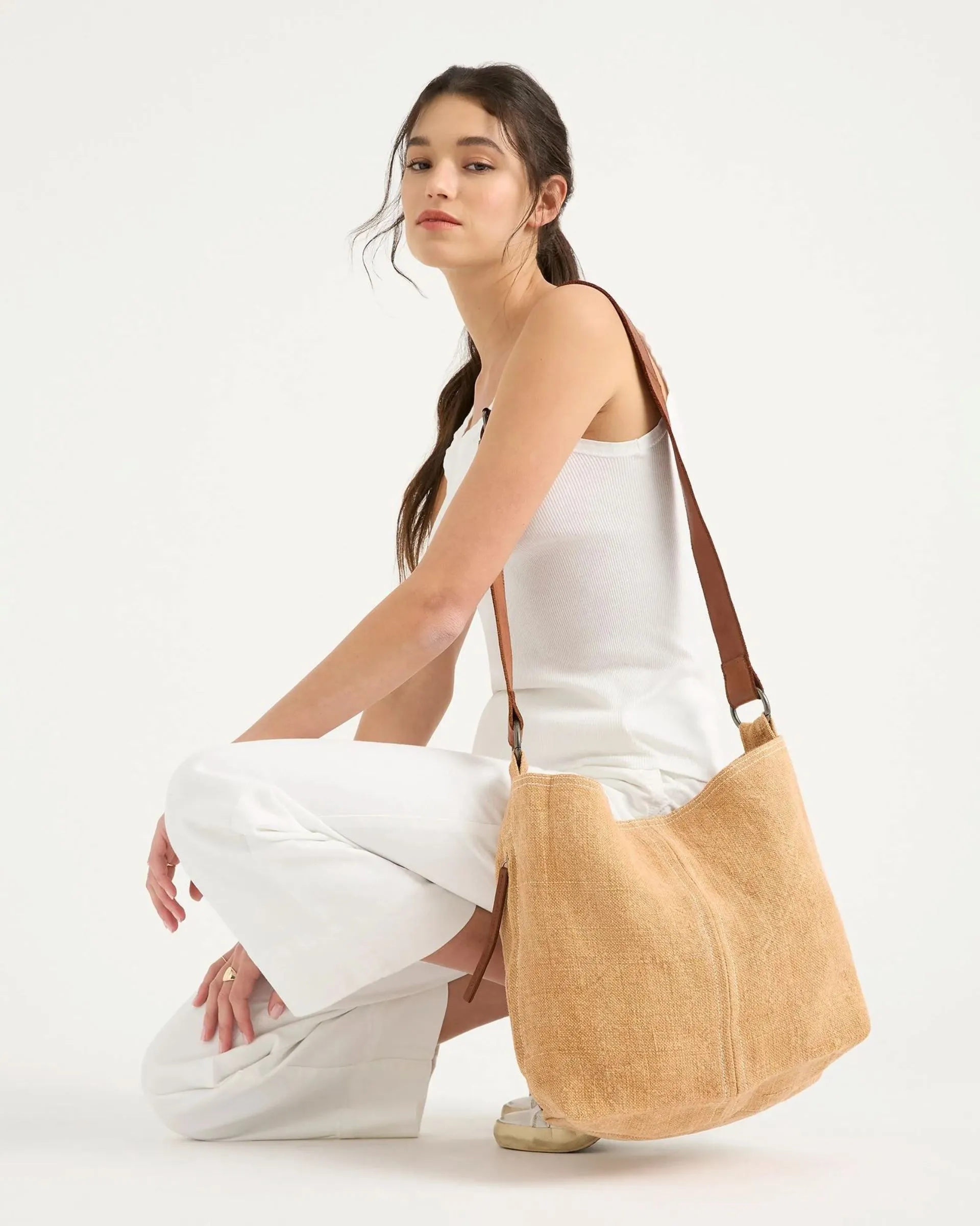 JUJU & CO Baby Jute Bag - Terracotta