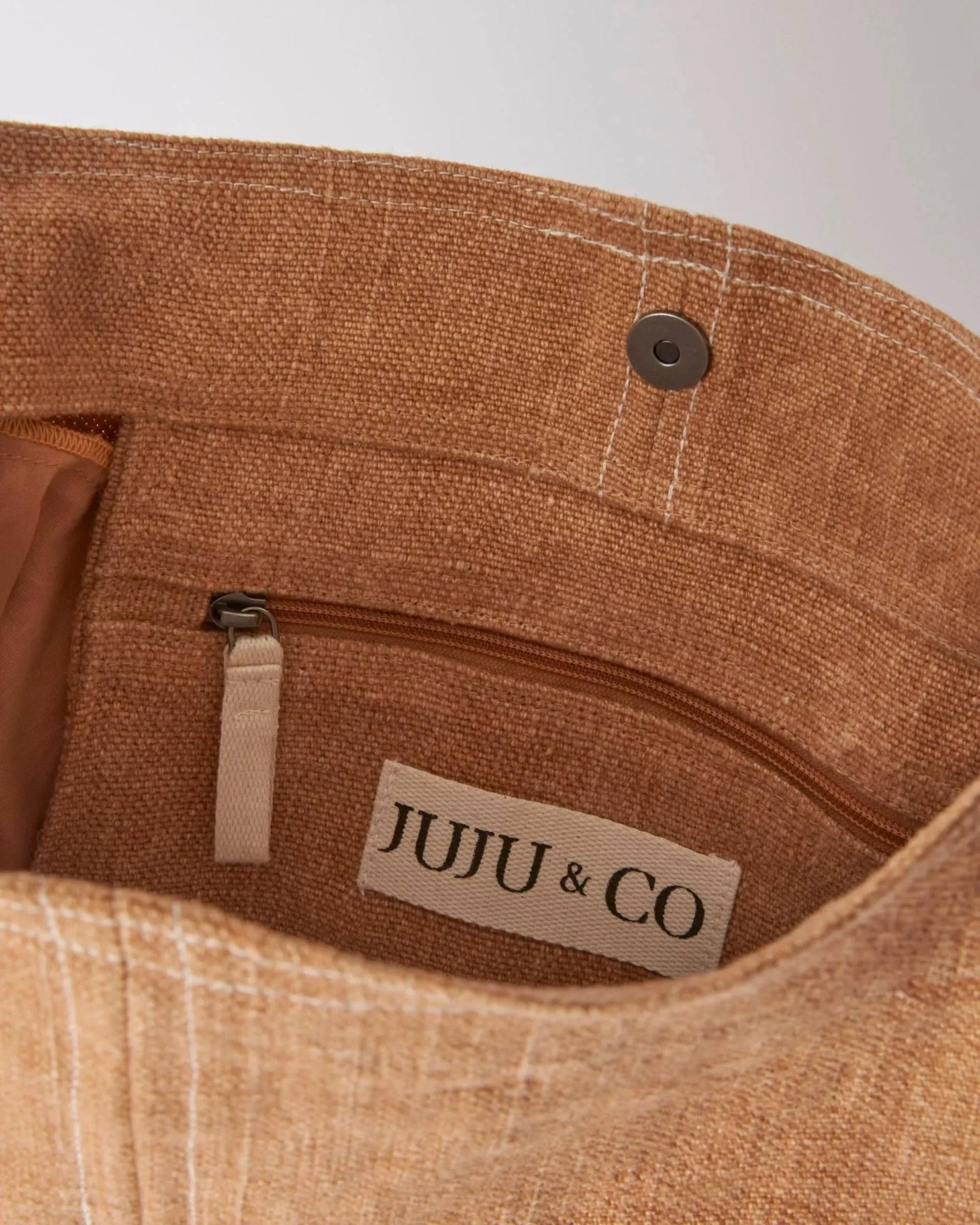 JUJU & CO Baby Jute Bag - Terracotta