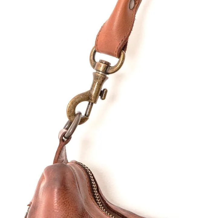 JUJU & CO Small Leather Slouchy - Cognac