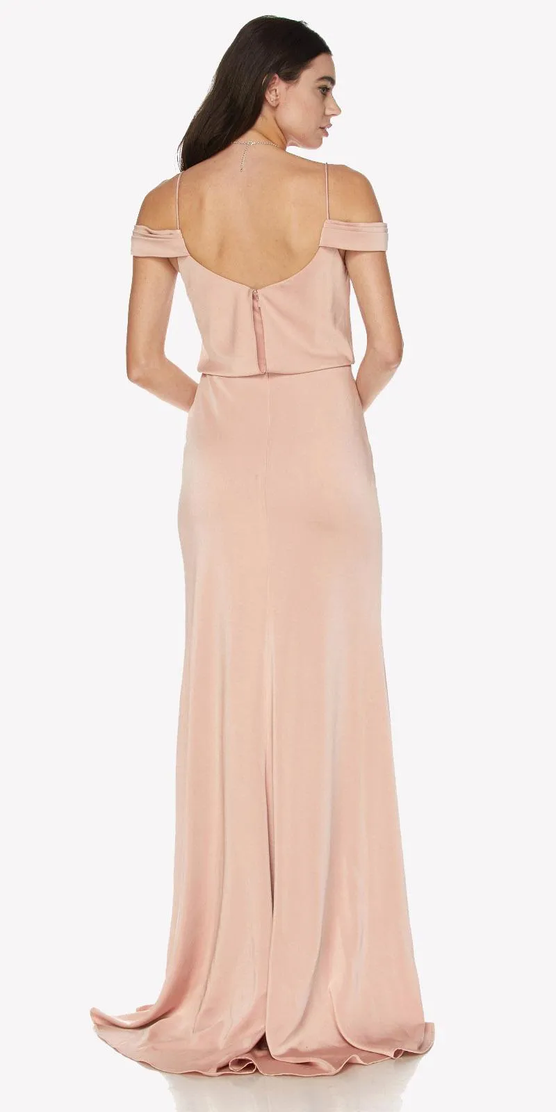 Juliet 641 Off Shoulder Long Dress Spaghetti Strap