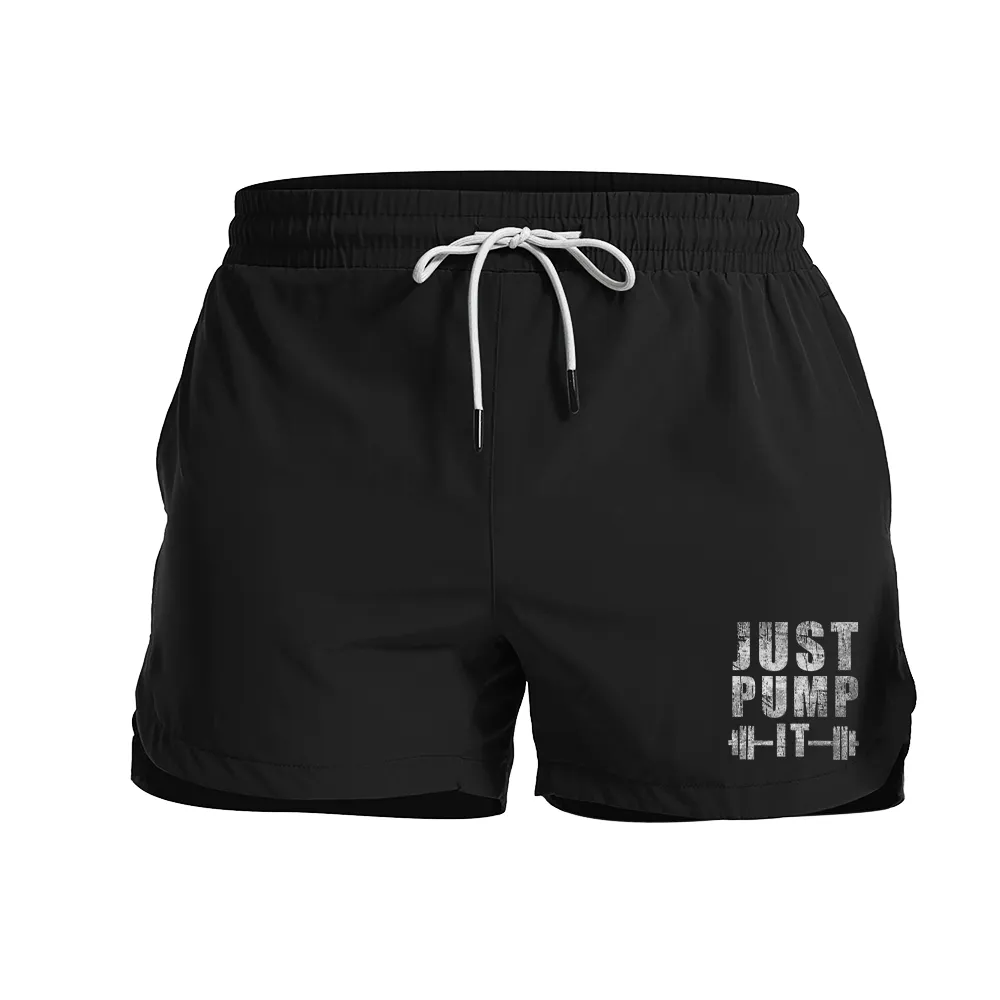 Just Pump Graphic Shorts