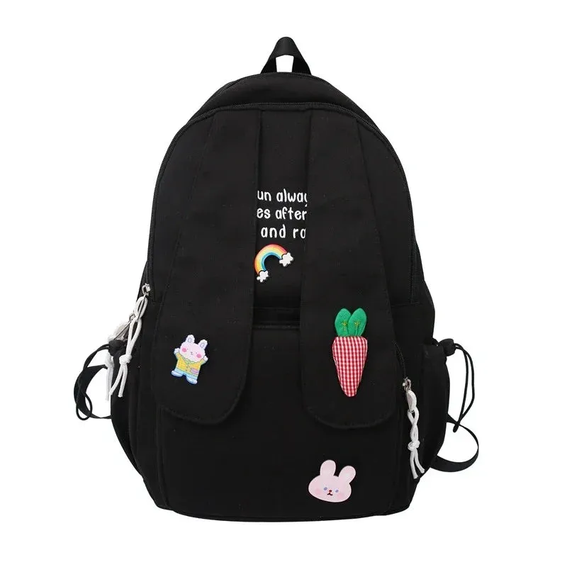 Kawaii Bunny Ear Backpack 🎒🐰 | Adorable Anime School Bag for Girls & Teens | Fun & Fashionable College Bookbag ✨