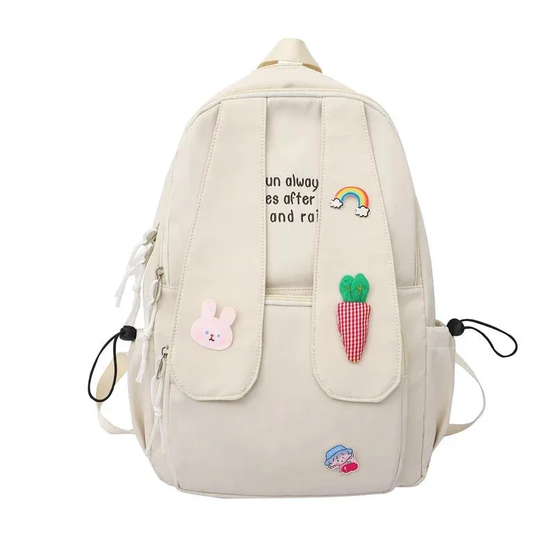 Kawaii Bunny Ear Backpack 🎒🐰 | Adorable Anime School Bag for Girls & Teens | Fun & Fashionable College Bookbag ✨