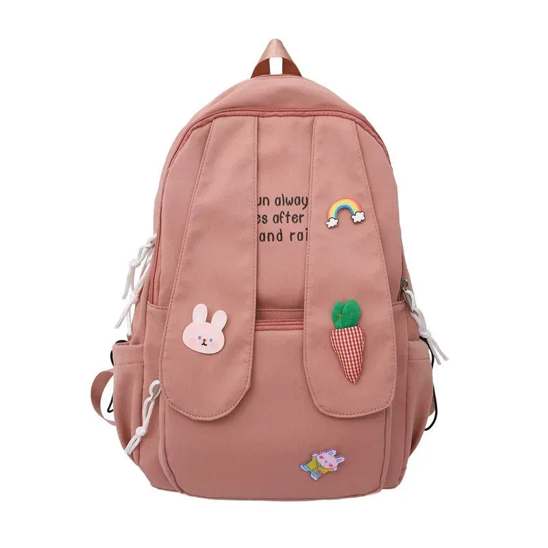 Kawaii Bunny Ear Backpack 🎒🐰 | Adorable Anime School Bag for Girls & Teens | Fun & Fashionable College Bookbag ✨