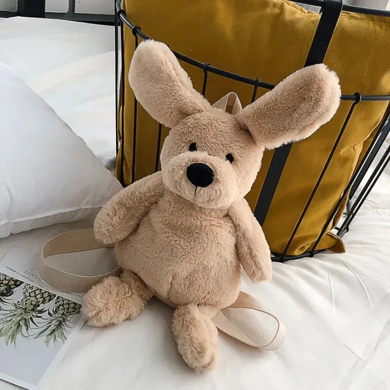 Kawaii Dog Plush Backpack 🎒🐶 - Adorable Cartoon Animal Bag for Girls & Kids! 🌟
