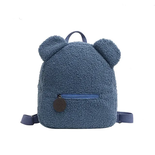 Kawaii Personalized Teddy Bear Backpack 🎒✨ Custom Name Plush Rucksack for Kids & Women 🌈 Cute Travel Bag!