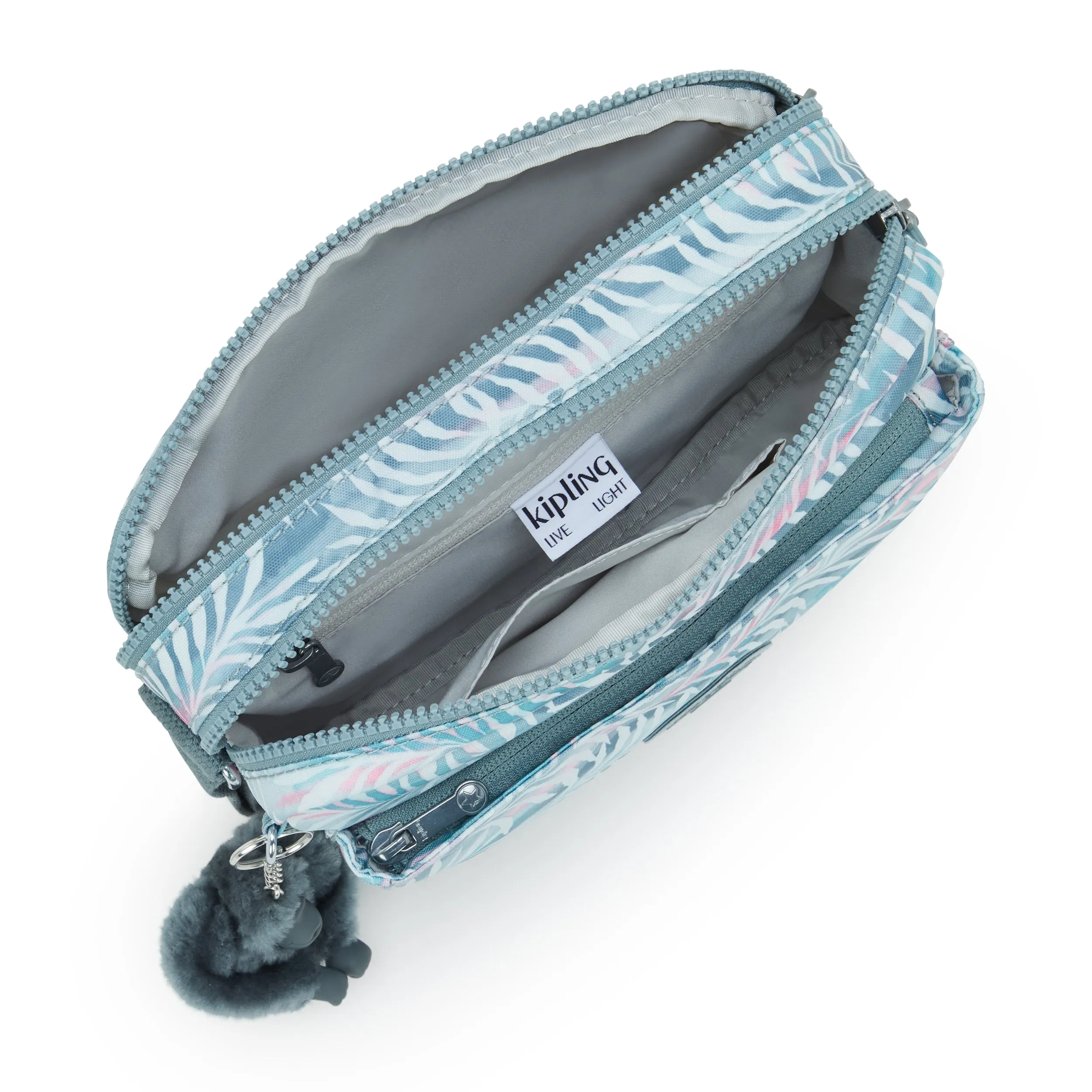 Kipling Abanu M Palmtree Leaves Medium Crossbody I6237-3QN