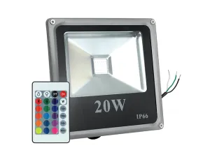 Kley Ref 024 Reflector Led Rgb Multicolor Intemperie 20 W 50,000h 120 240 V