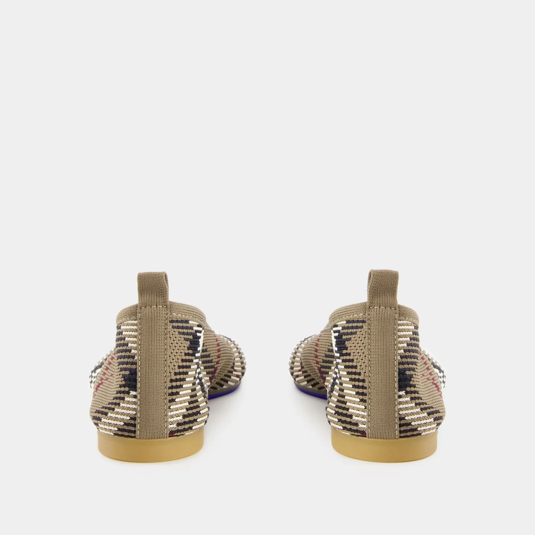 Knit Baby 05 Check Ballerinas - Burberry - Nylon - Neutral