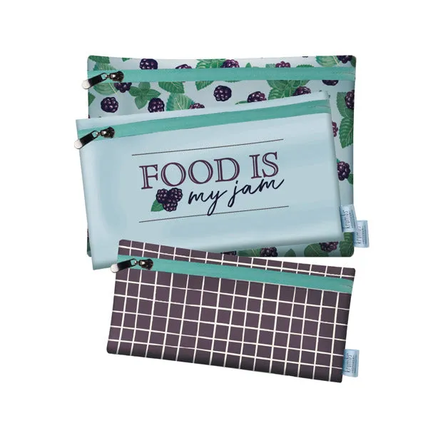 Krumbs Kitchen Farmhouse Fresh Zips Reuseable Storage Bags - 3-Pack