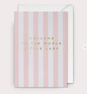 Lagom Welcome Little Lady Card
