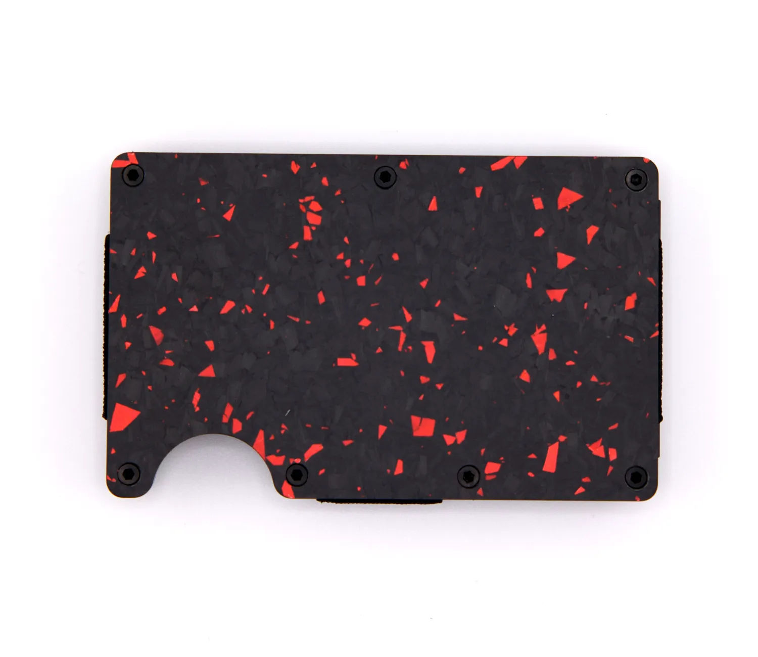 Lava Red Forged Carbon Wallet