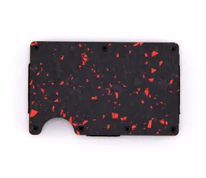 Lava Red Forged Carbon Wallet