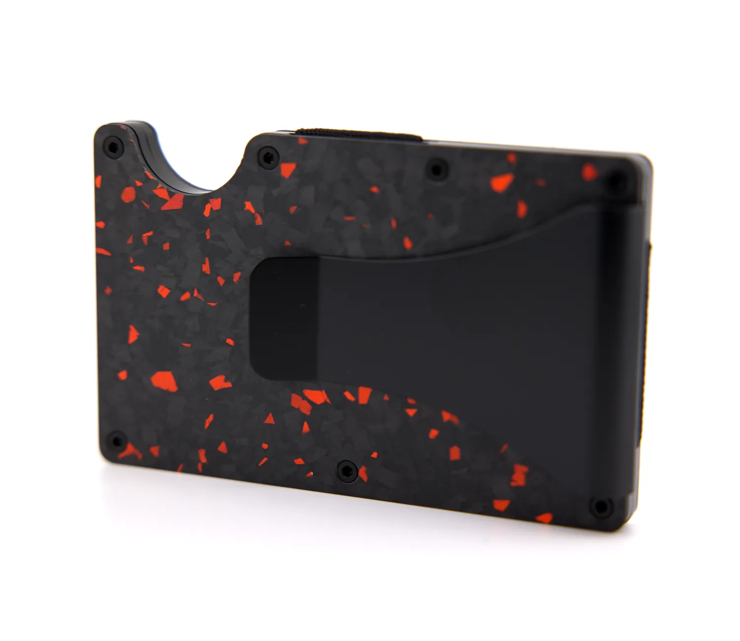 Lava Red Forged Carbon Wallet