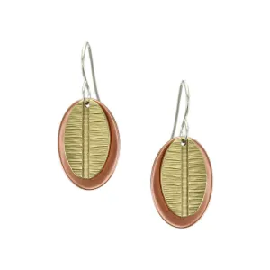 Layered Ovals Wire Earring