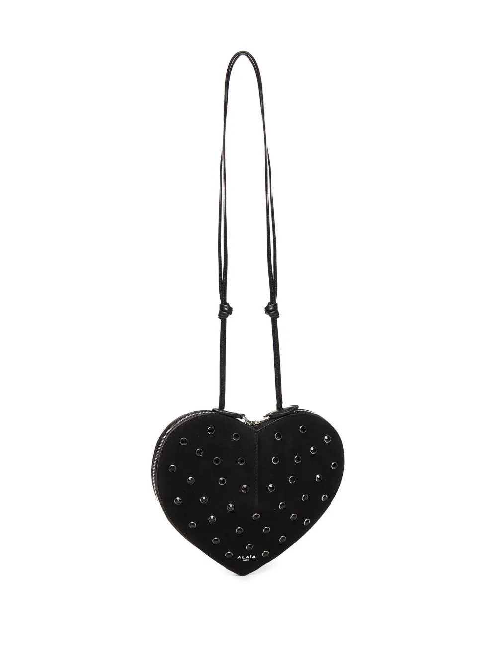 Le coeur strass embellished crossbody bag