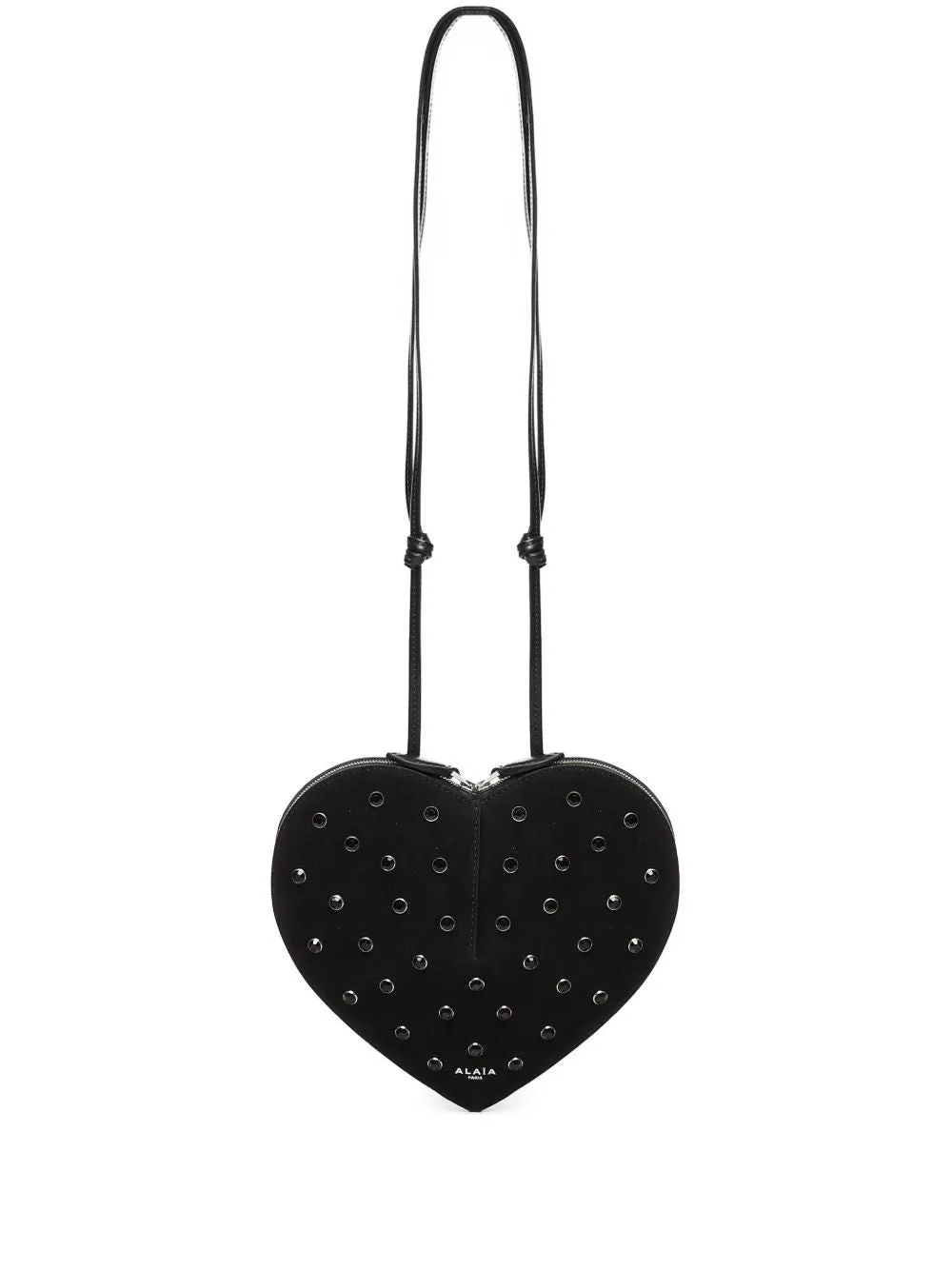 Le coeur strass embellished crossbody bag