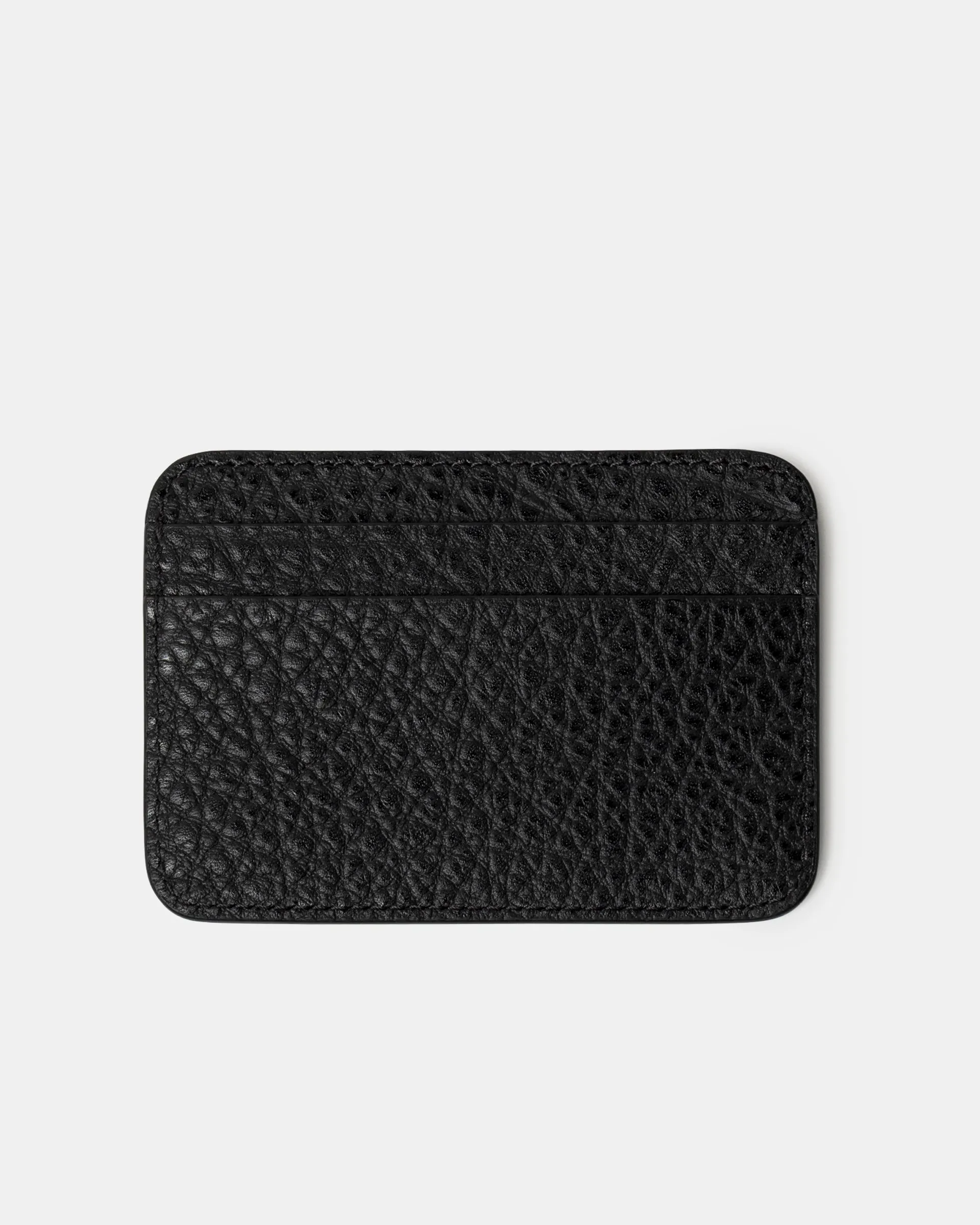Leather Card Holder in Black