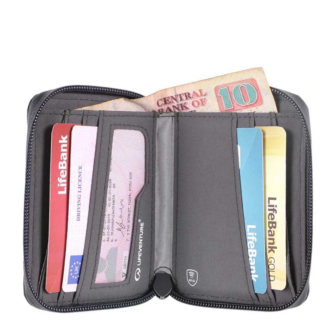 Lifeventure - RFiD Bi-Fold Wallet - Recycled - Grey