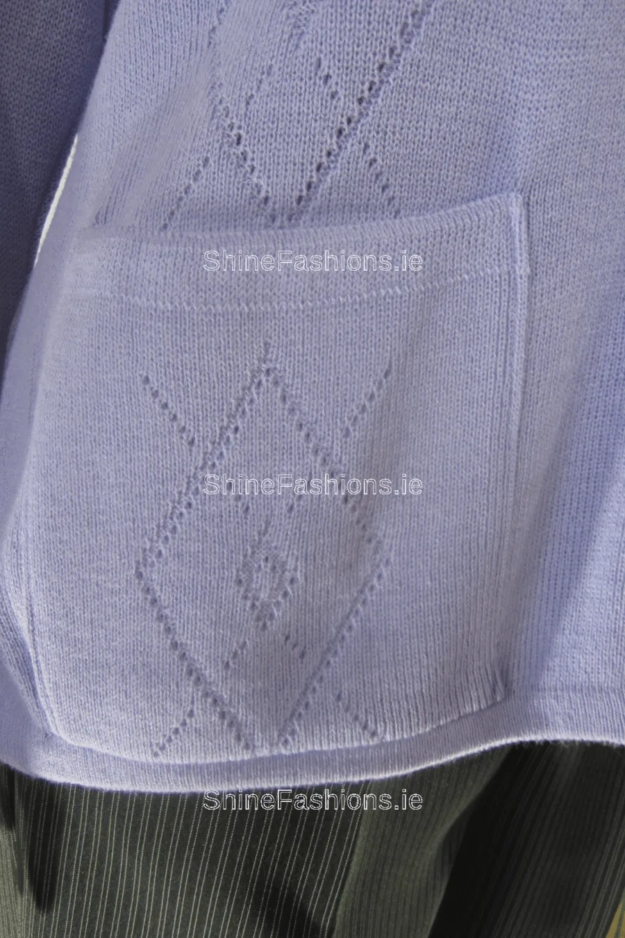 Lilac Two Pocket Cardigan