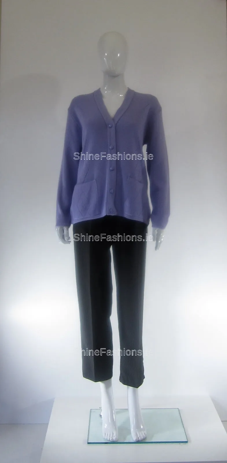 Lilac Two Pocket Cardigan