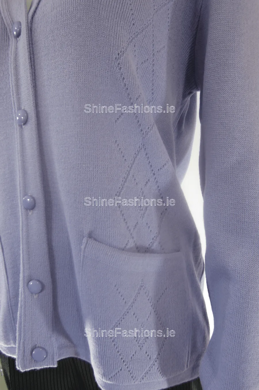 Lilac Two Pocket Cardigan