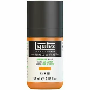 LIQUITEX PROFESSIONAL ACRYLIC GOUACHE CADMIUM FREE ORANGE 892 59 ML (2 FL/OZ)