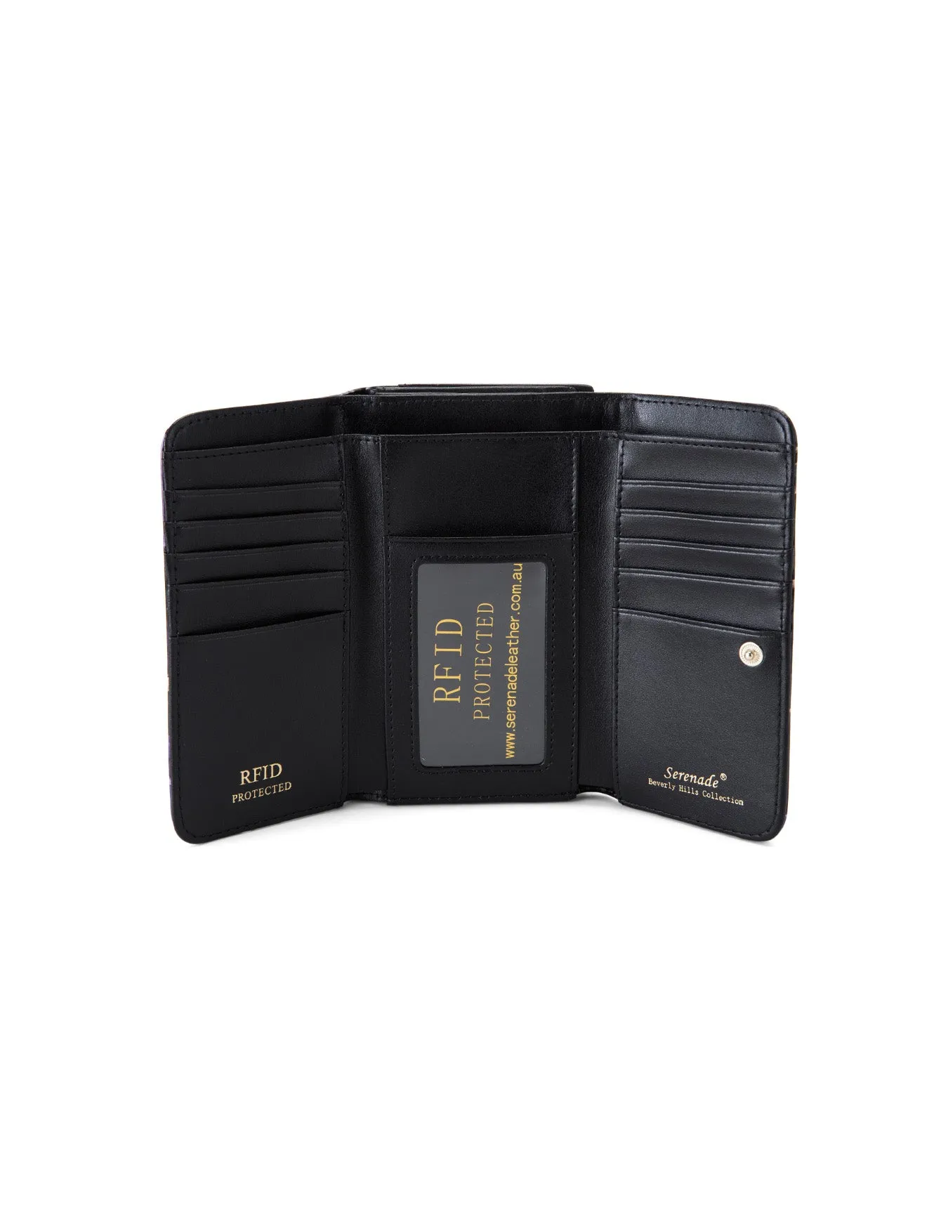 LISSE MEDIUM PATENT LEATHER WALLET WITH RFID-WSF3702- NEW IN