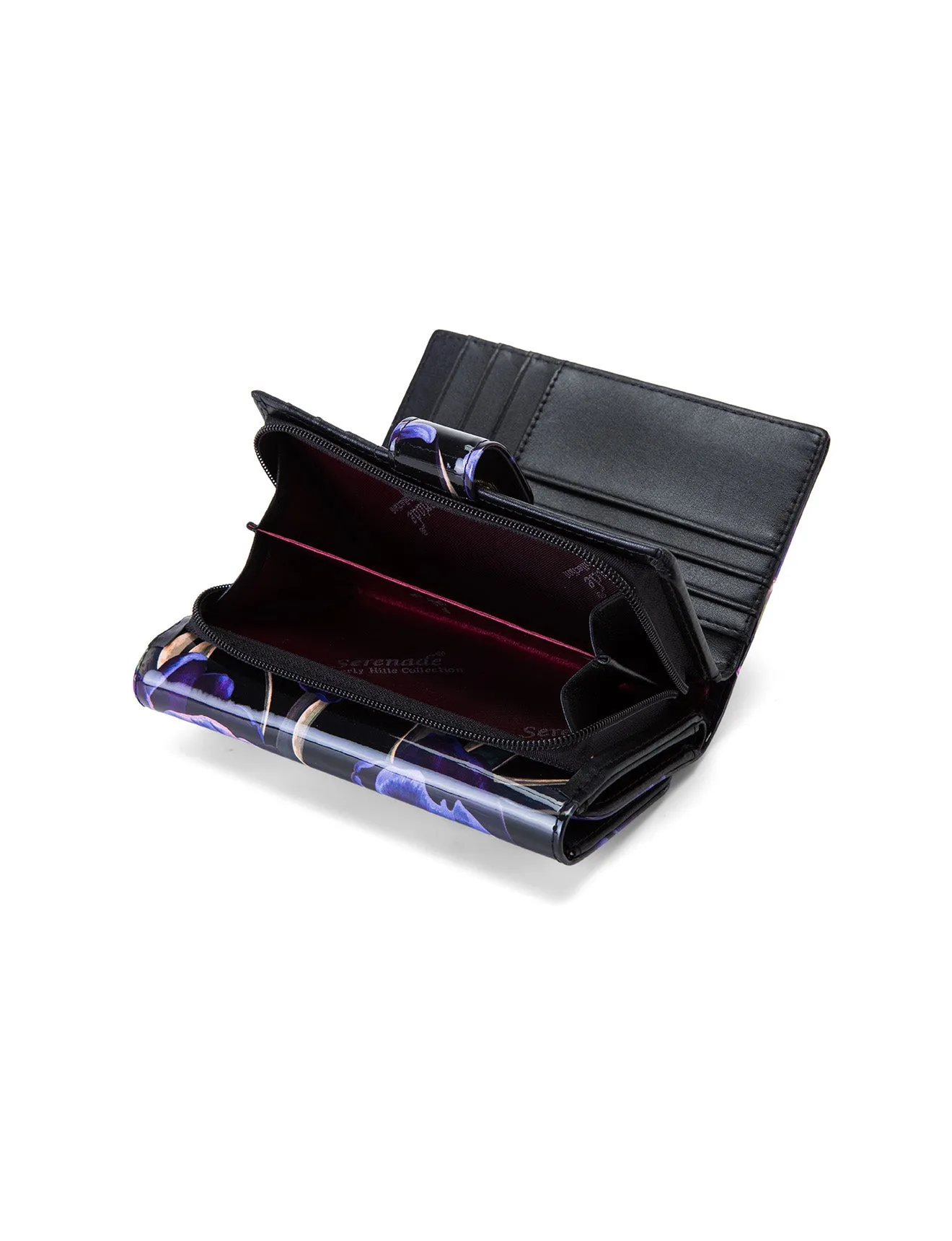 LISSE MEDIUM PATENT LEATHER WALLET WITH RFID-WSF3702- NEW IN
